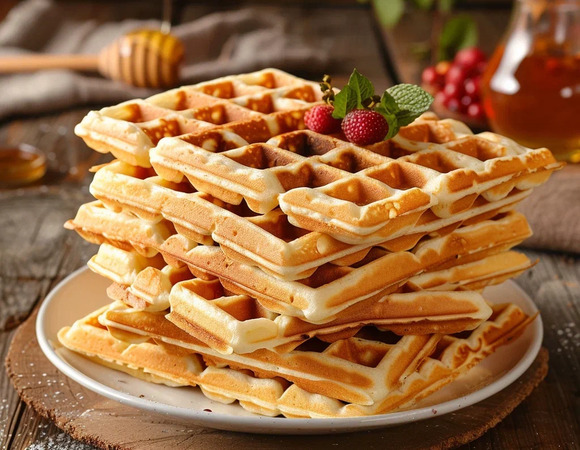Классические венские вафли для электровафельницы