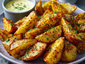 Хрустящая картошка по-деревенски в духовке