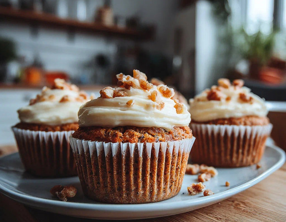 Морковные пряные кексы без сахара