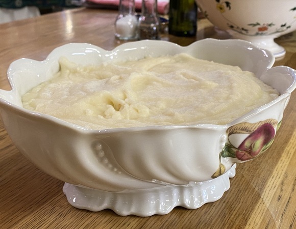 Пюре из картофеля, цветной капусты и корня сельдерея