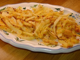 Чипсы из пастернака с сыром