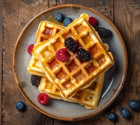 Мягкие бельгийские вафли