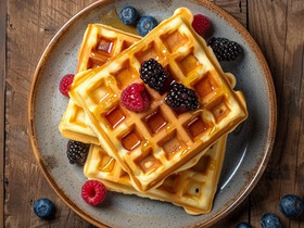 Мягкие бельгийские вафли