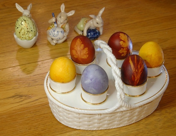 Крашеные пасхальные яйца