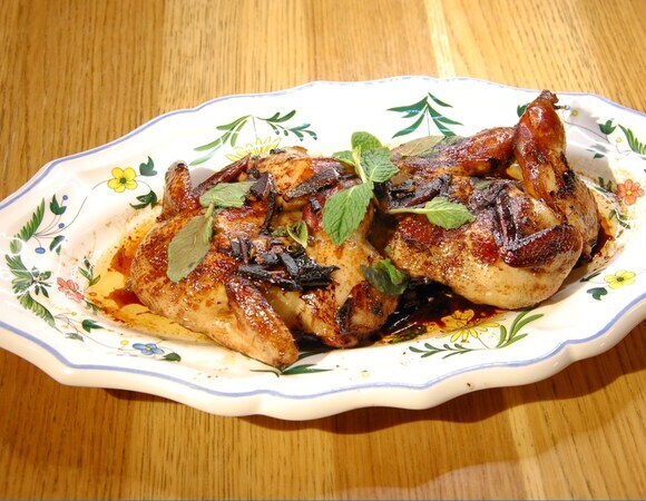 Перепелки в остром имбирном маринаде