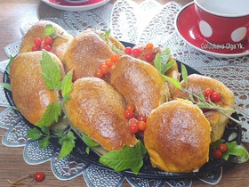 Сдобный разборный пирог с яблоками